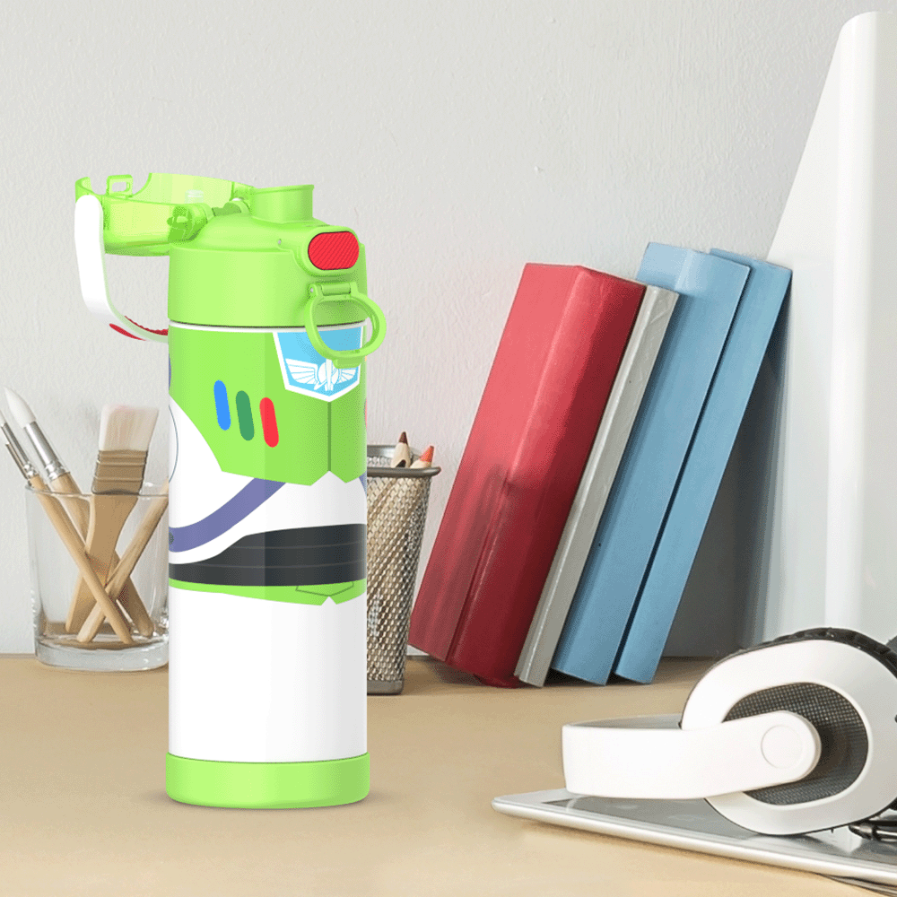 16oz FUNTAINER  WATER BOTTLE DISNEY AND PIXAR TOY STORY BUZZ - Image 5